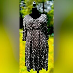 Organic Cotton Black and Gray Toad and Co Dress Size XL